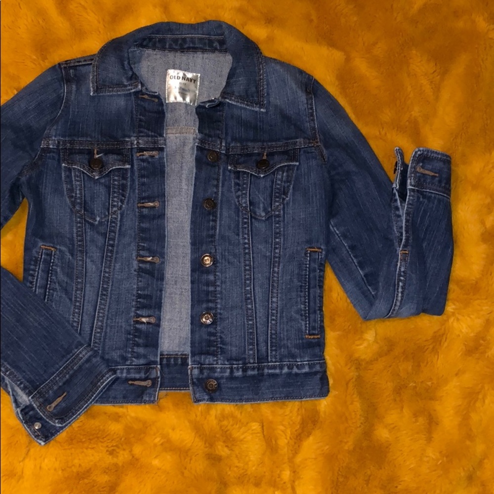 Old Navy Dark Denim Jacket SZ XS